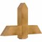 Ekena Millwork Eugene Rough Sawn Timber Gable Bracket, Western Red Cedar, 36"W x 21"H x 4"D x 6"F, 14/12 Pitch GBW036X21X0406EUG00RWR - alternate 5